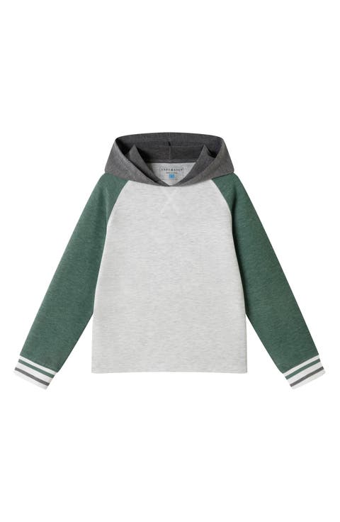 Kids' Raglan Long Sleeve Hooded T-Shirt (Toddler, Little Kid & Big Kid)