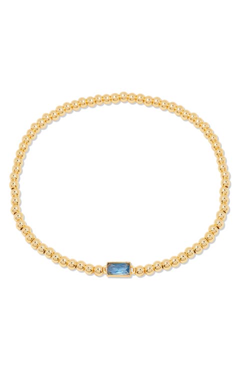 Kylie Birthstone Beaded Stretch Bracelet