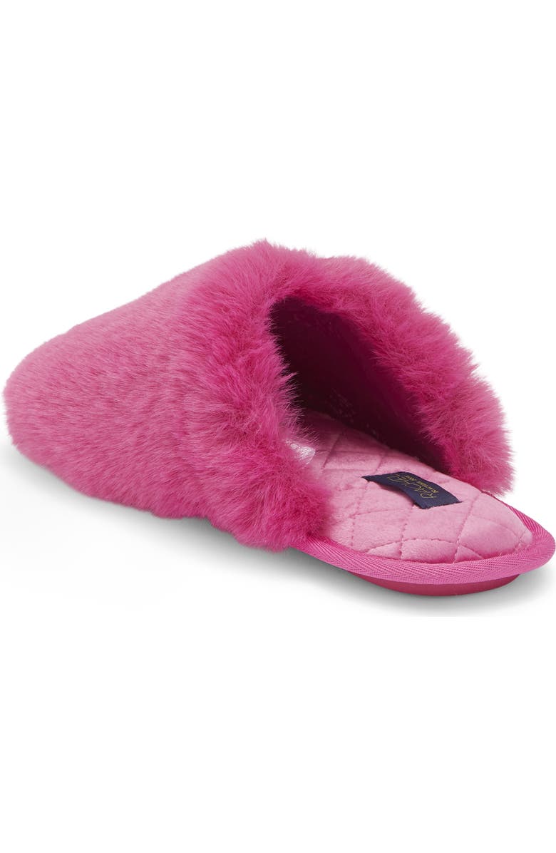 Rachel Roy Marta Faux Fur Slipper, Alternate, color, Magenta