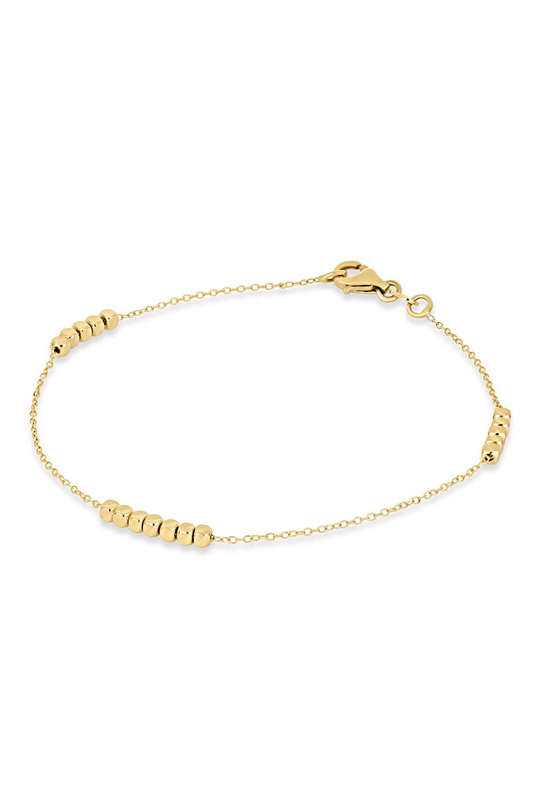 14k Gold Bead Chain Bracelet, Alternate, color, 14KY
