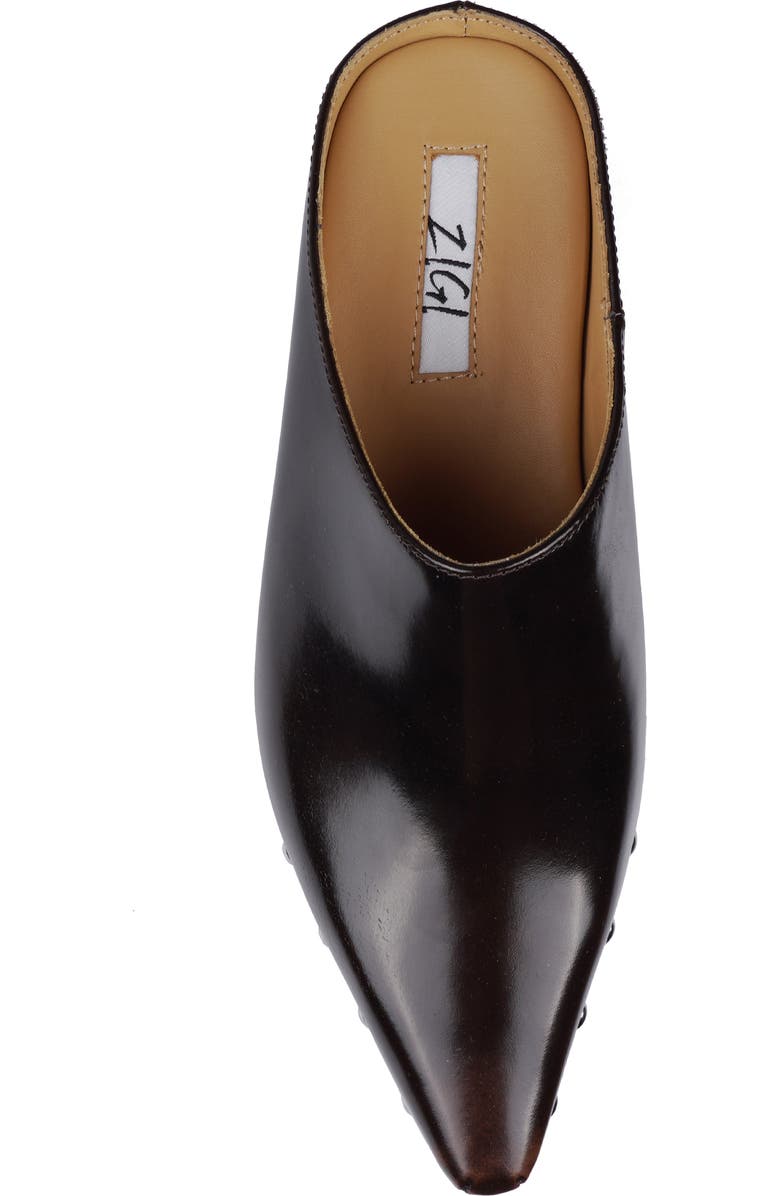 ZIGI Richelie Block Heel Mule, Alternate, color, Brown