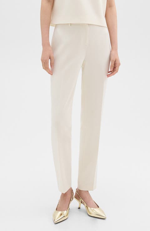Women's White Work-Ready Trousers | Nordstrom