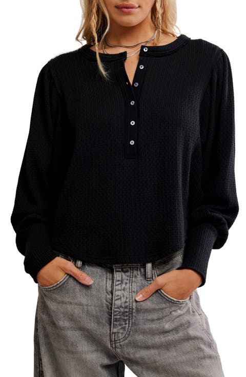 Quinn Rib Henley Top