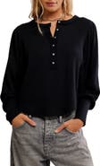 Free People Quinn Rib Henley Top