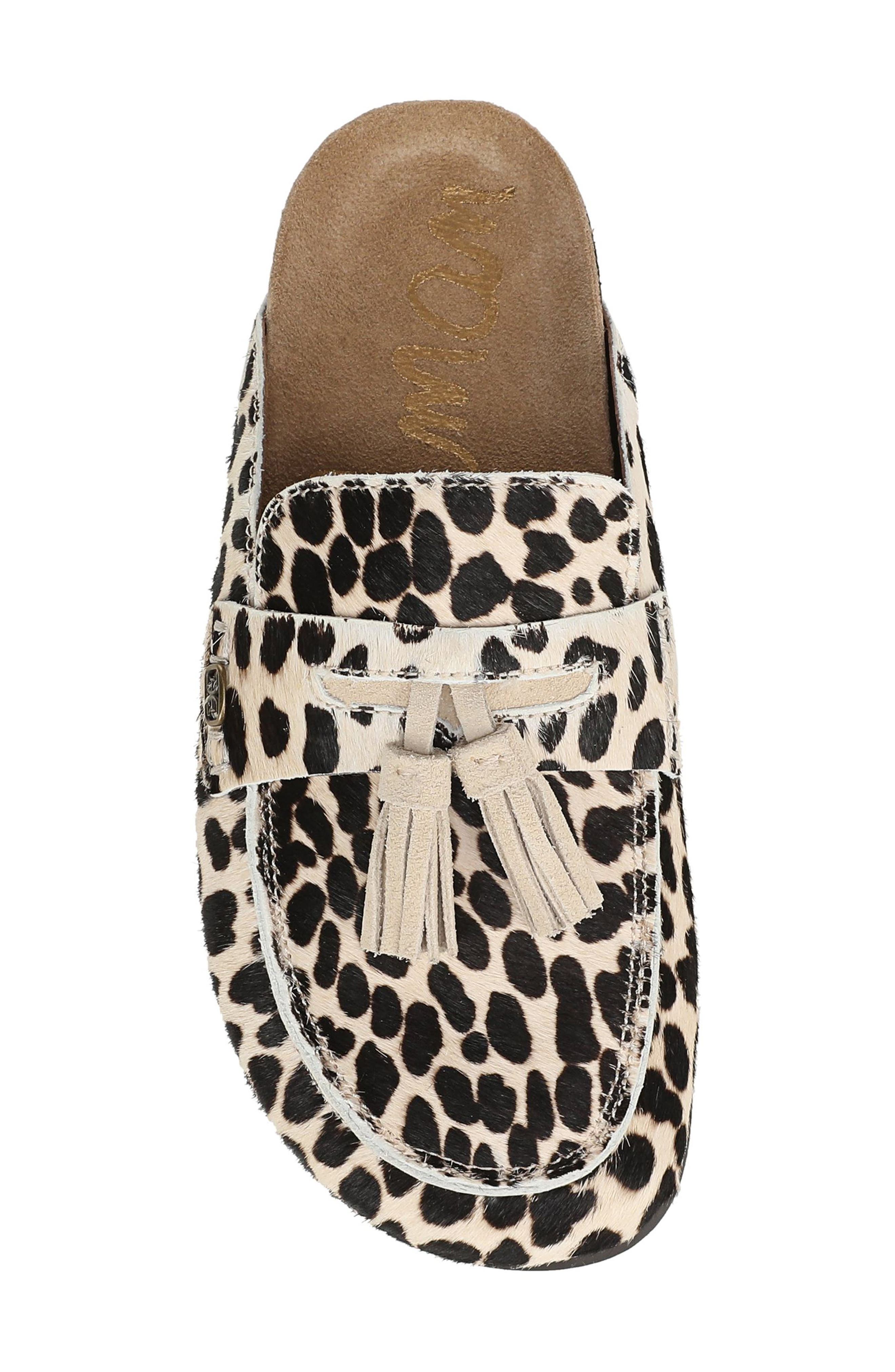 Astrid Tassel Loafer, Alternate, color, SAND/ BROWN CALF HAIR
