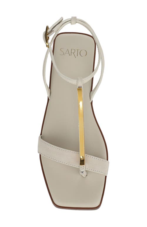Sarto By Franco Sarto Logan Ankle Strap Sandal In Beige