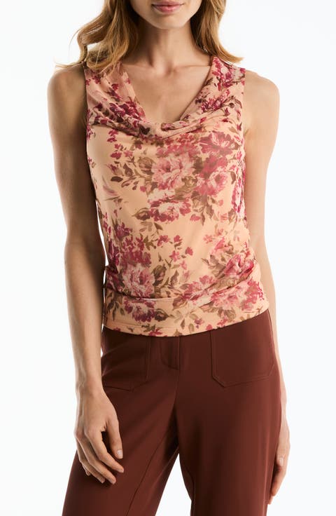 Cowl Neck Sleeveless Top