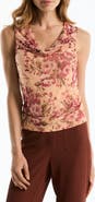 Laundry by Shelli Segal Cowl Neck Sleeveless Top