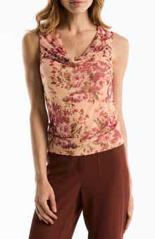 Cowl Neck Sleeveless Top