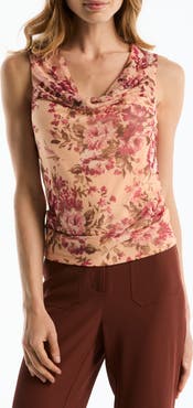 Laundry by Shelli Segal Cowl Neck Sleeveless Top
