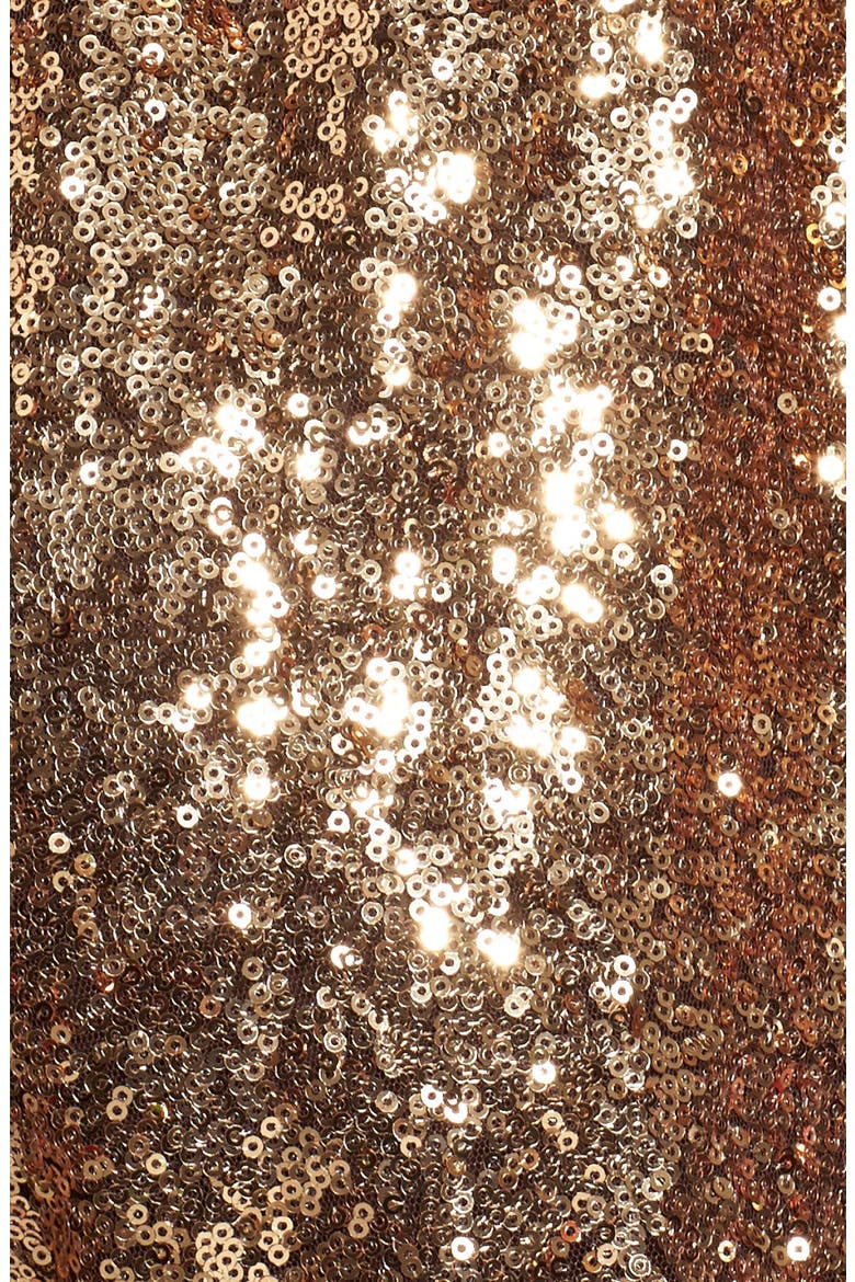 Sequin Romper, Alternate, color, GOLD