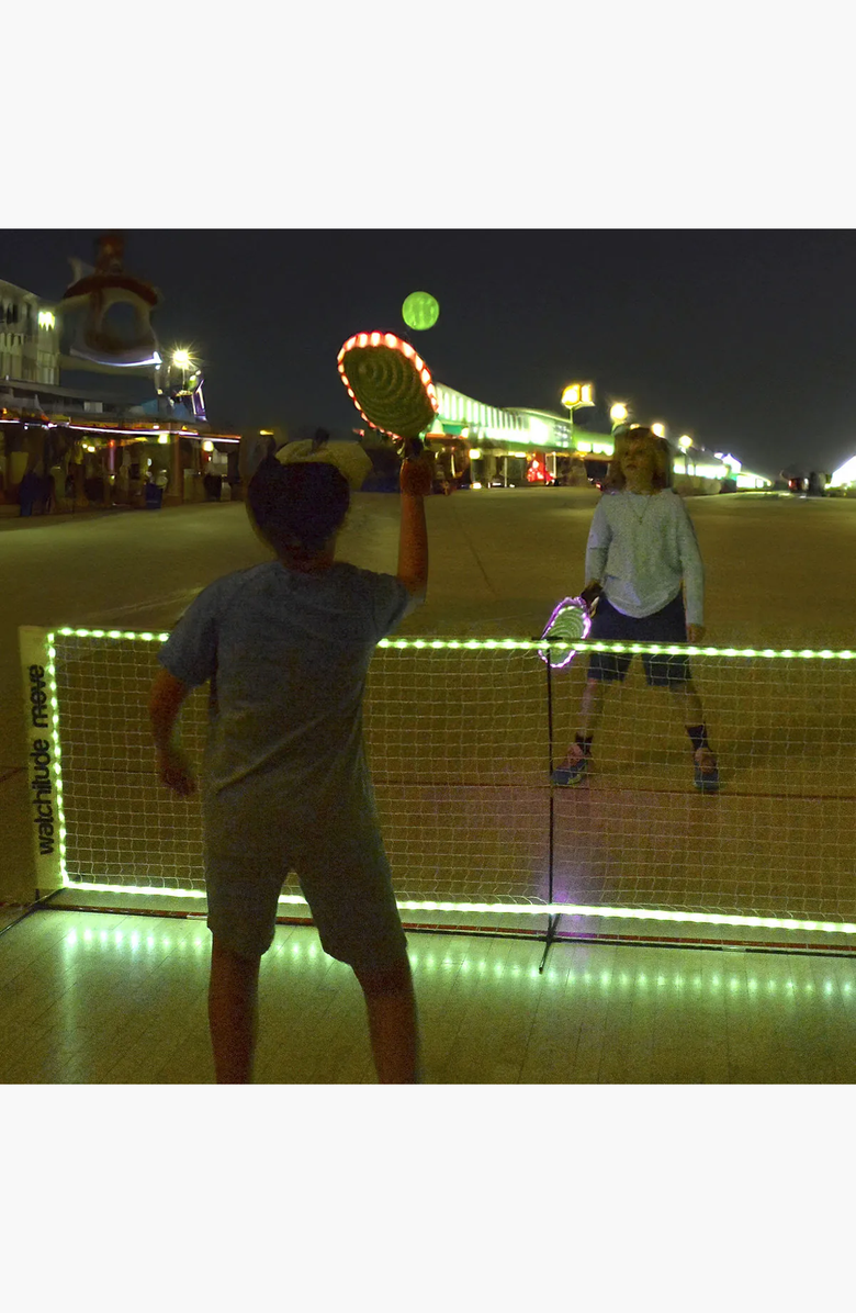 Uncommon Goods Kids Indoor/Outdoor Light-Up Pickleball Set, Alternate, color, Neon Green