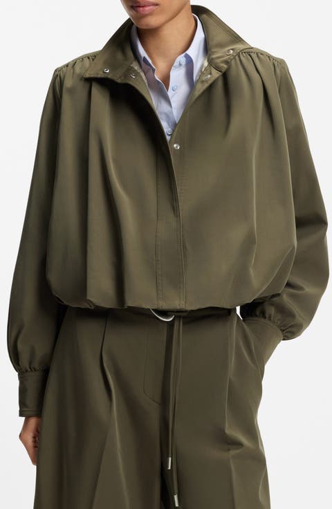 Jolea Cropped Bomber Jacket