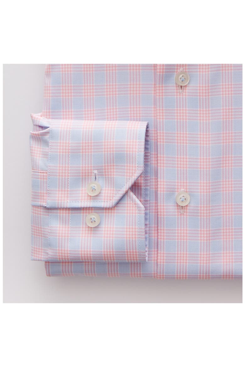Prince of Wales Modern Fit Check Twill Button-Up Shirt, Alternate, color, LIGHT PASTEL PINK