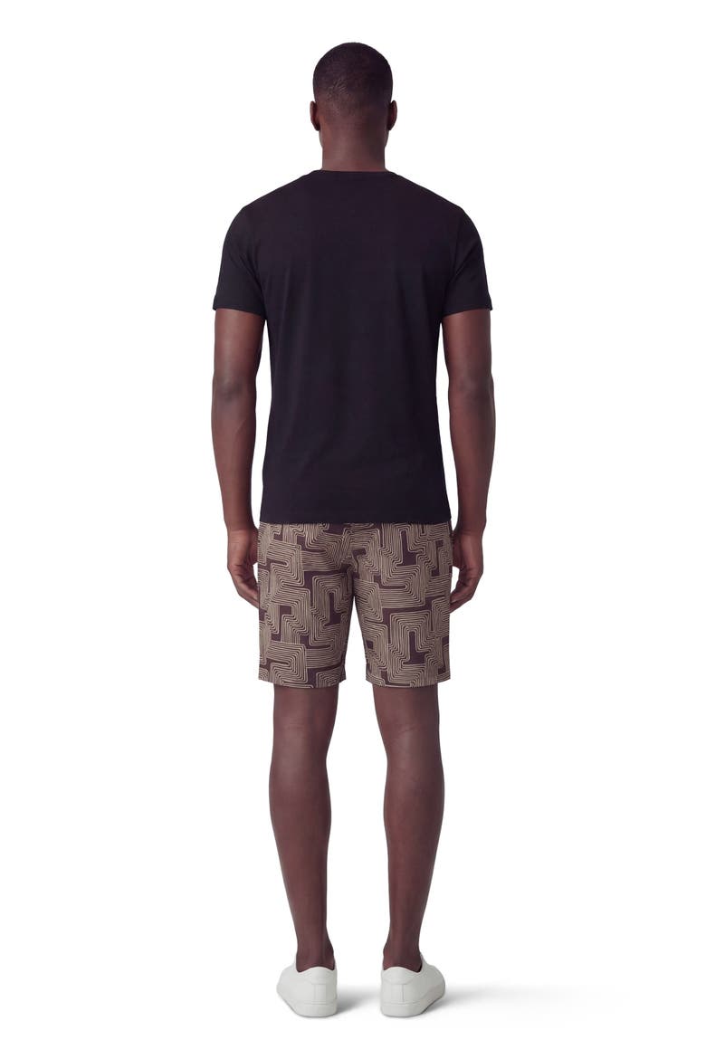 Inter Twine Mens Flat Front Short, Alternate, color, INTER TWINE BLACK