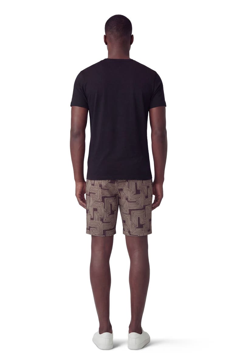 Lords of Harlech Inter Twine Mens Flat Front Short, Alternate, color, Inter Twine Black