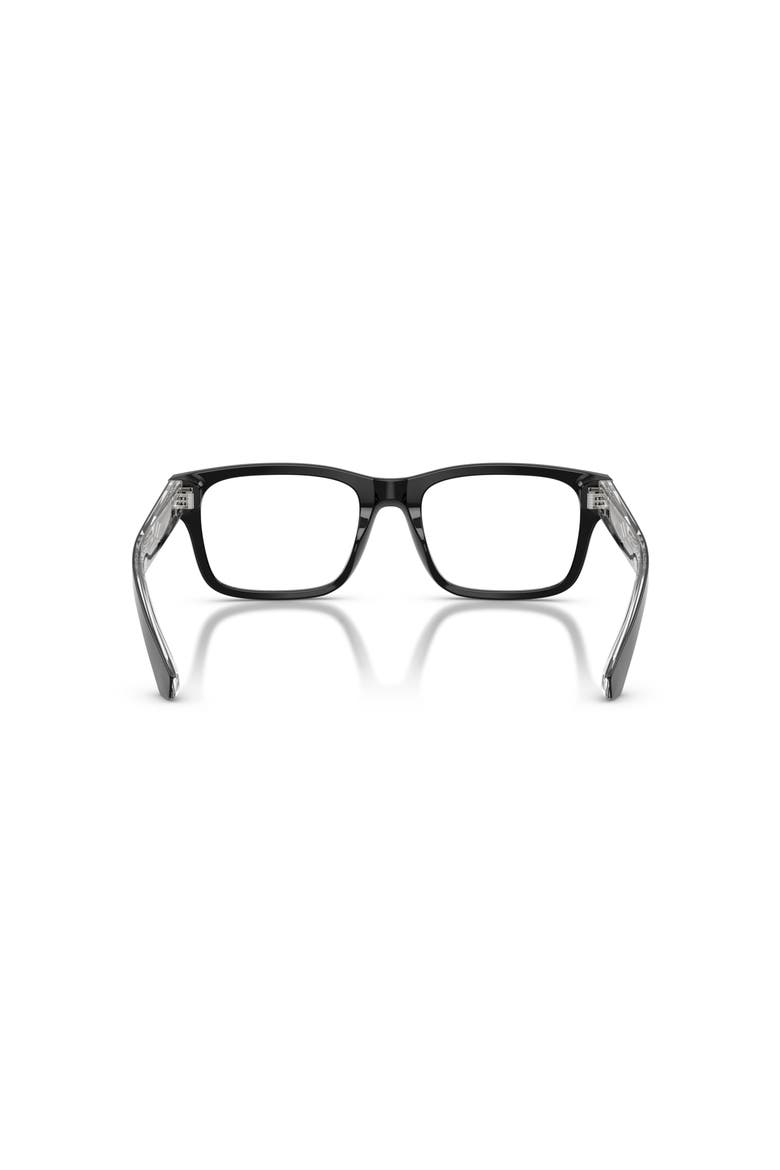 54mm Square optical glasses, Alternate, color, Black