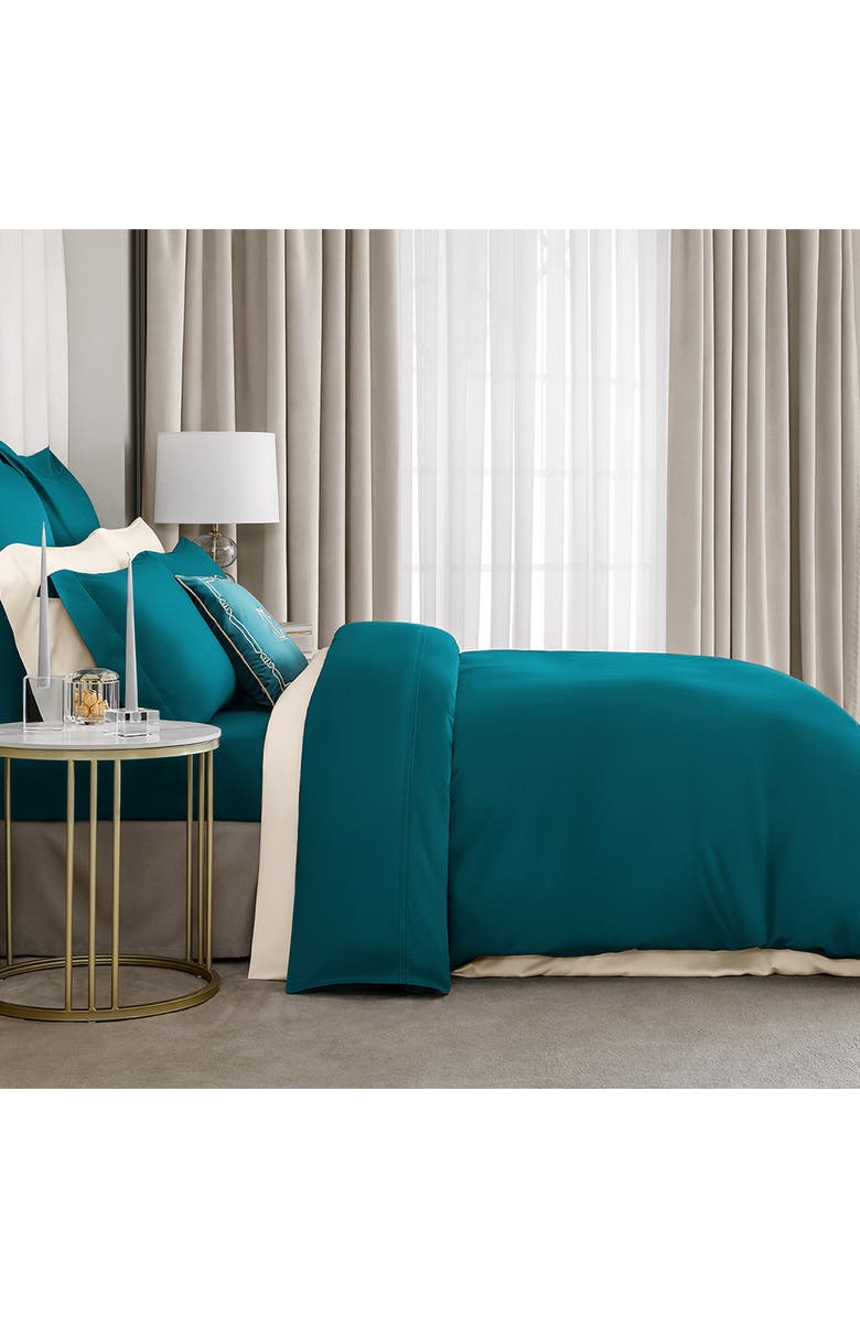 Togas Rhapsody Duvet Cover, Alternate, color, Blue-Green