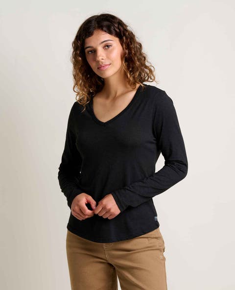 Marley Long Sleeve V-Neck Tee