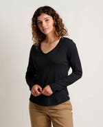 Toad & Co Marley Long Sleeve V-Neck Tee