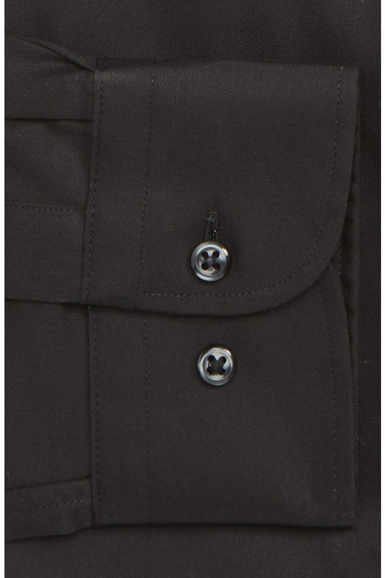 Traditional Fit Non-Iron Dress Shirt, Alternate, color, BLACK