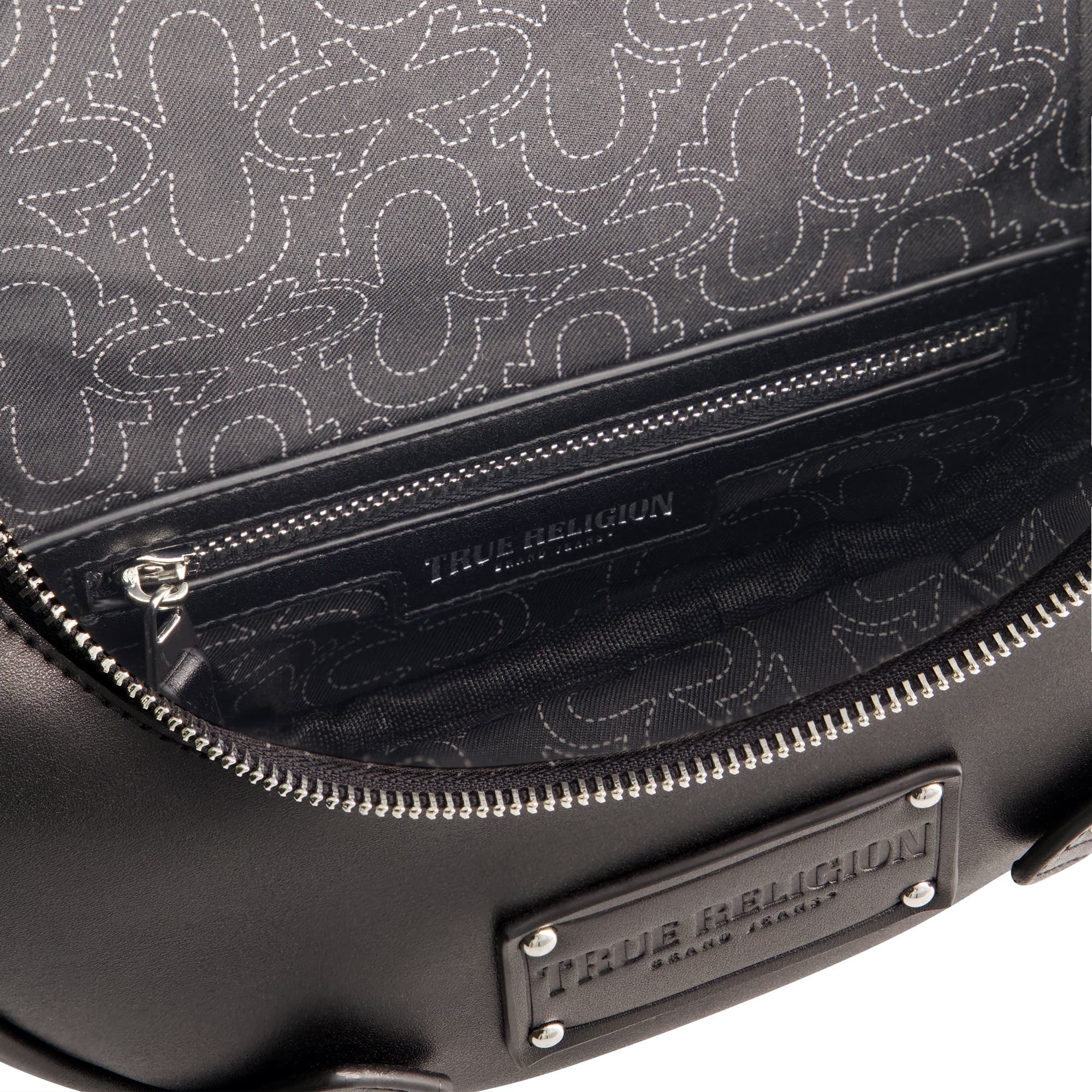 True Religion Chain Handle Hobo, Alternate, color, Black