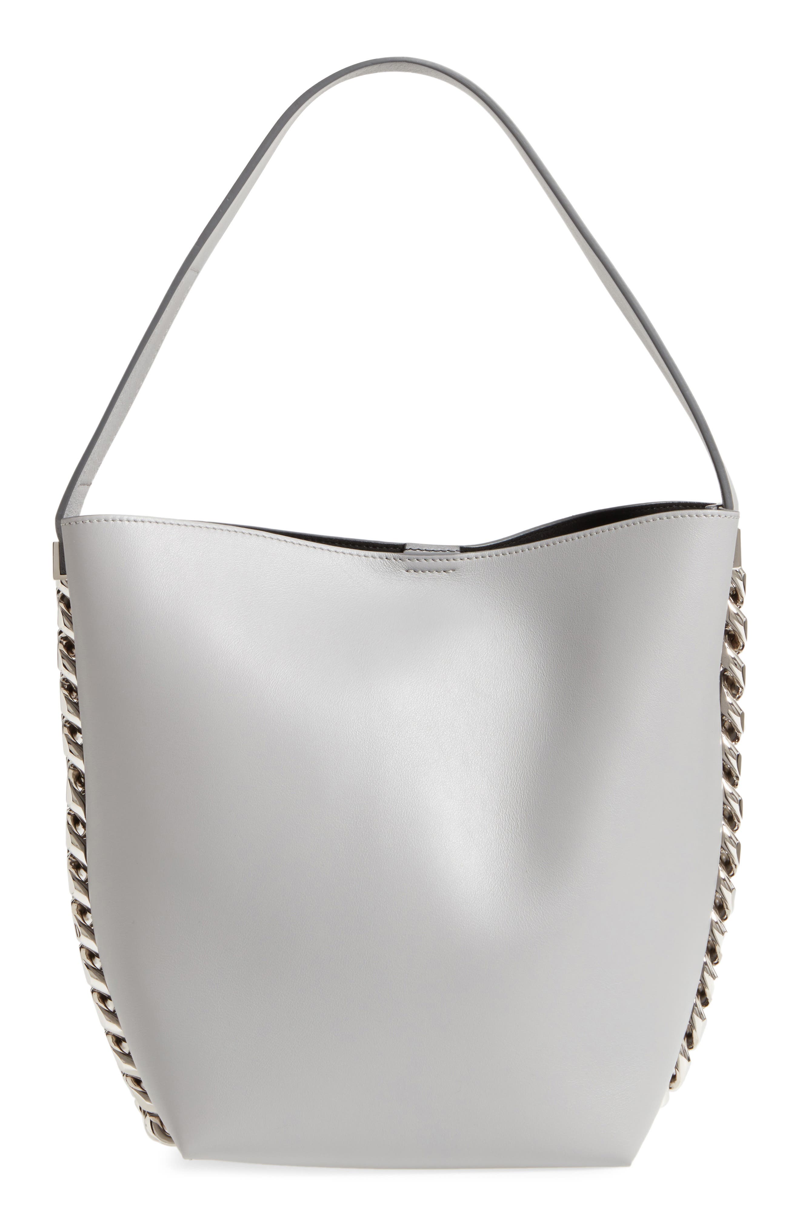 Givenchy Infinity Calfskin Leather Bucket Bag, Main, color, 