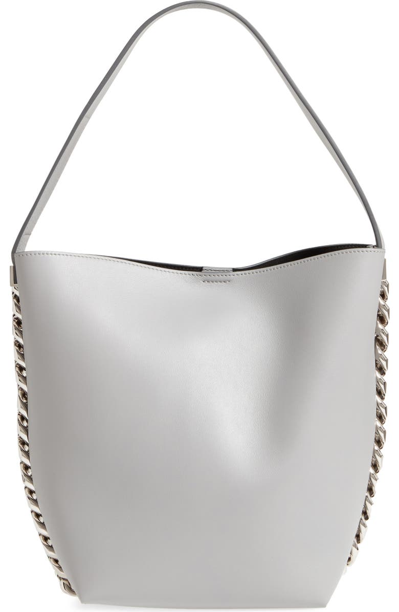 Givenchy Infinity Calfskin Leather Bucket Bag, Main, color,
