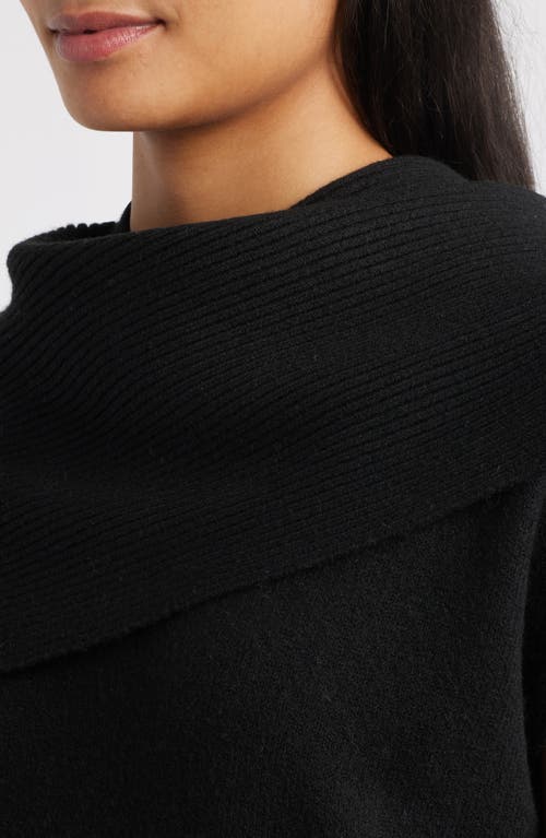 Wit & Wisdom Scarf Sweater In Black