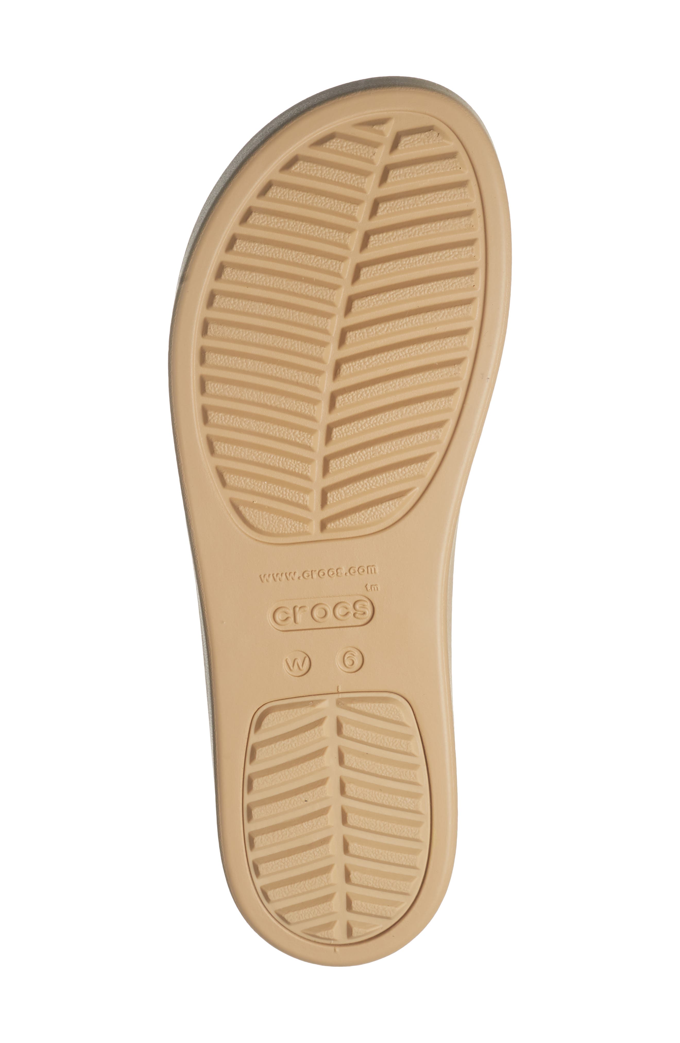 CROCS <sup>™</sup> Brooklyn Wedge Sandal, Alternate, color, Navy/ Tan