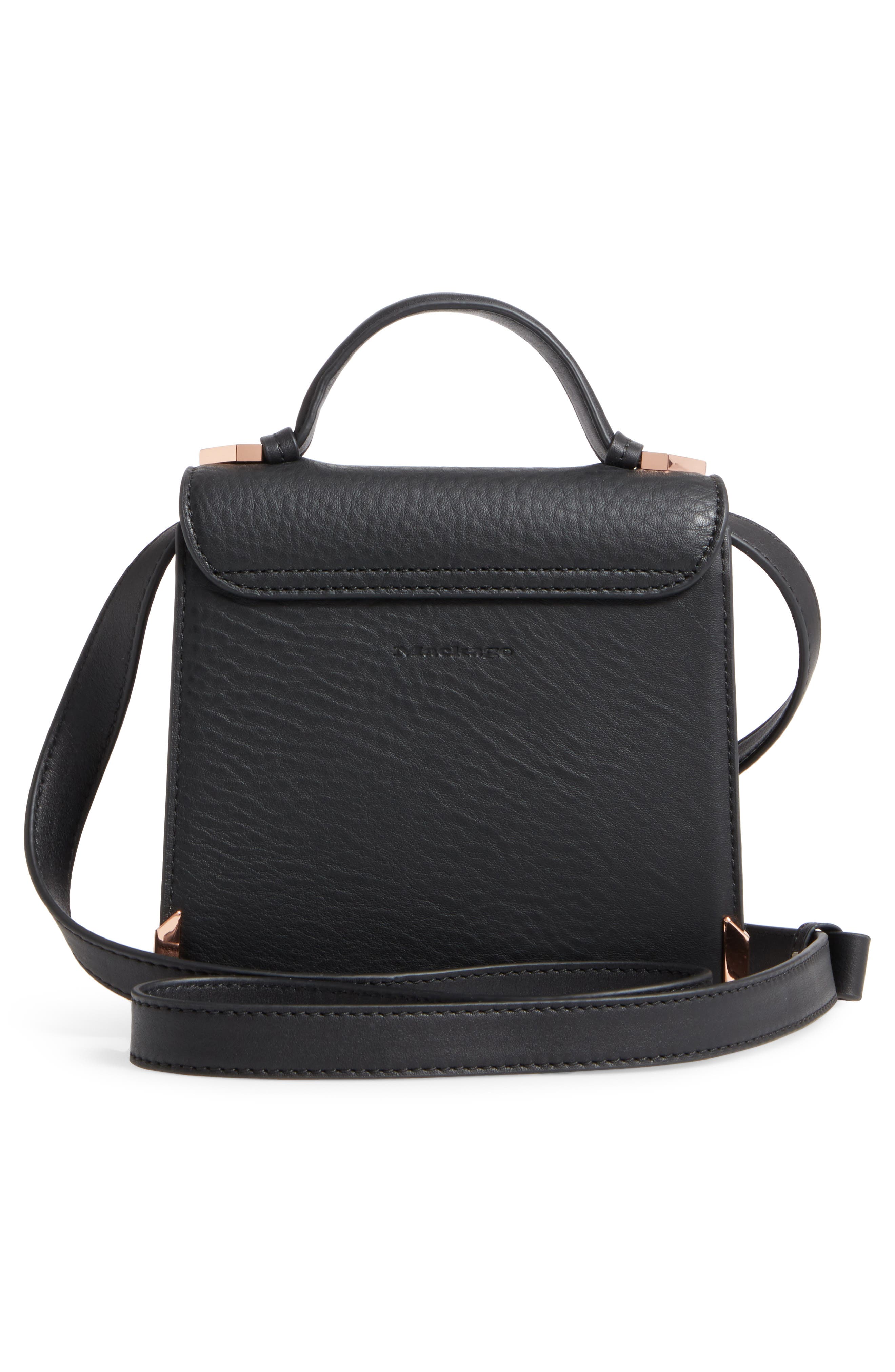 Mackage Mini Rubie Leather Shoulder Bag, Alternate, color, 
