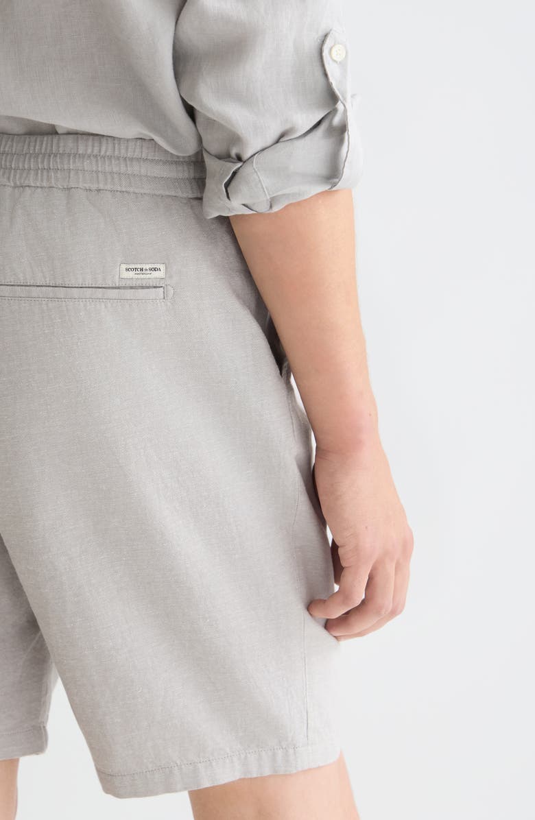 Scotch 
Soda Cotton 
Linen Chino Shorts, Alternate, color, Grey