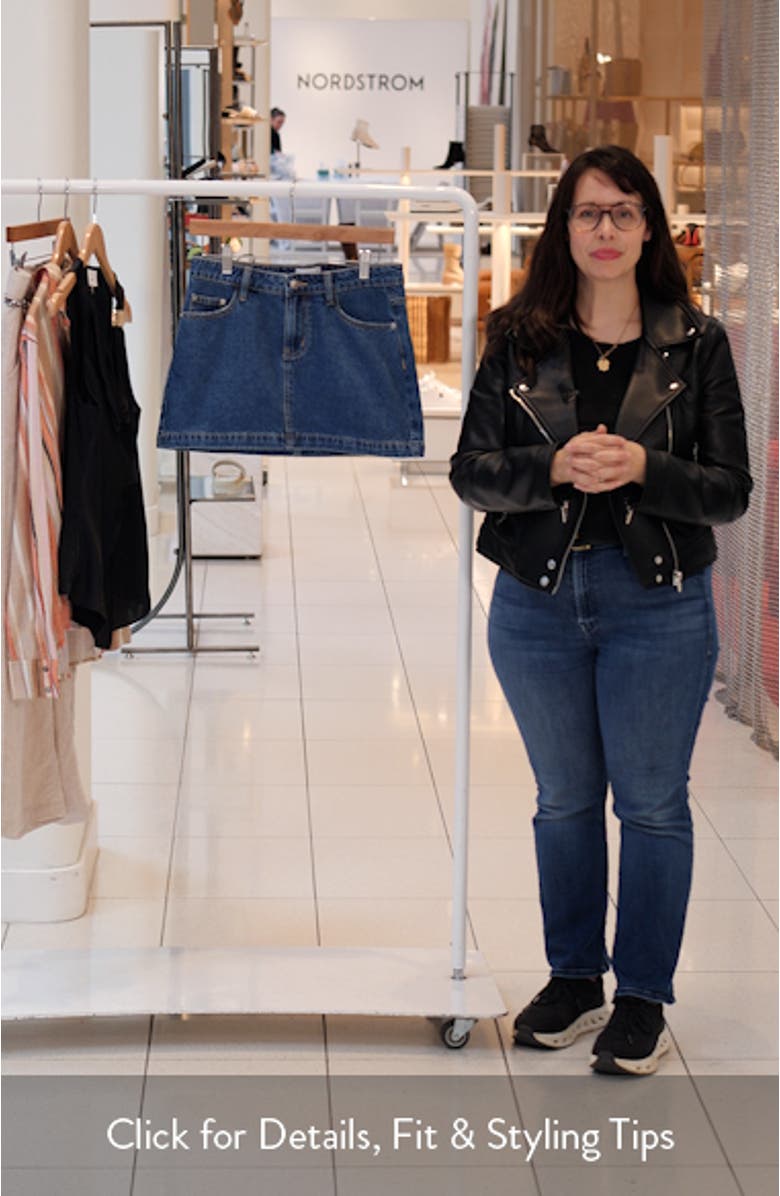 Nickei Denim Miniskirt, sales video thumbnail