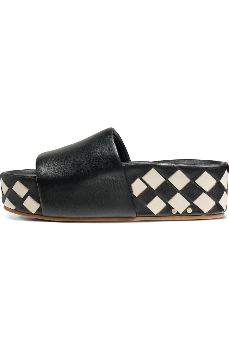 Beek Albatross Woven Slide, Alternate, color, Eggshell/ Black