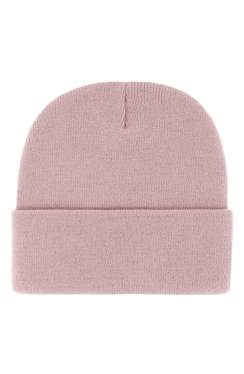 '47 Women's '47 Pink Ohio State Buckeyes Haymaker Cuffed Knit Hat, Alternate, color, 
