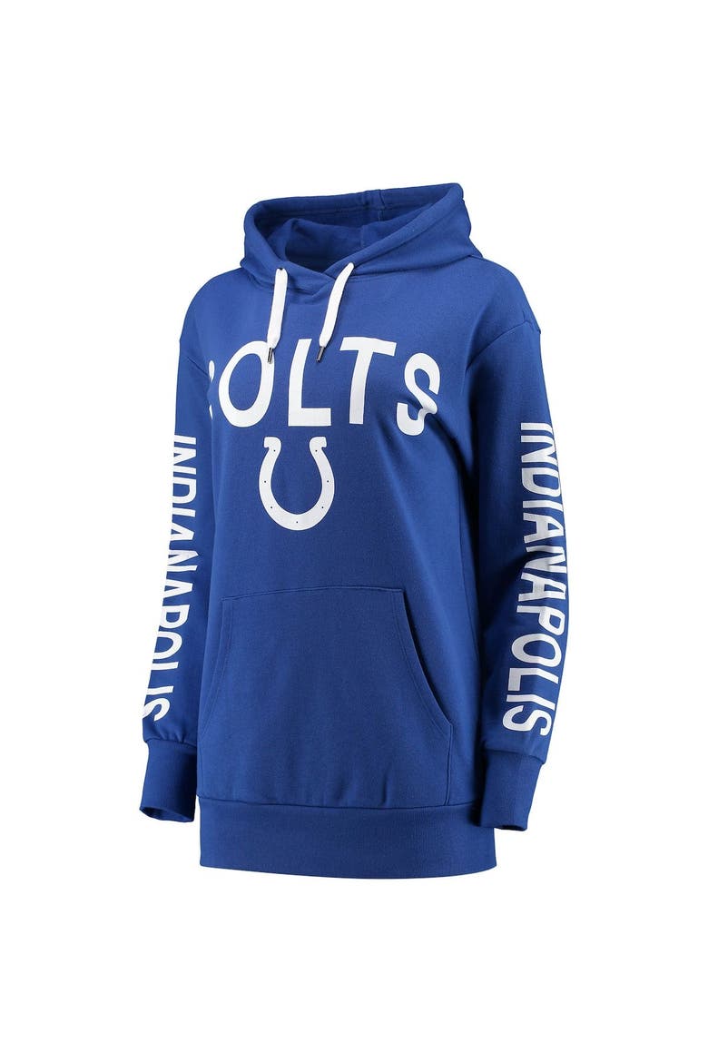Women's G-III 4Her by Carl Banks Royal Indianapolis Colts Extra Point Pullover Hoodie, Alternate, color, Royal