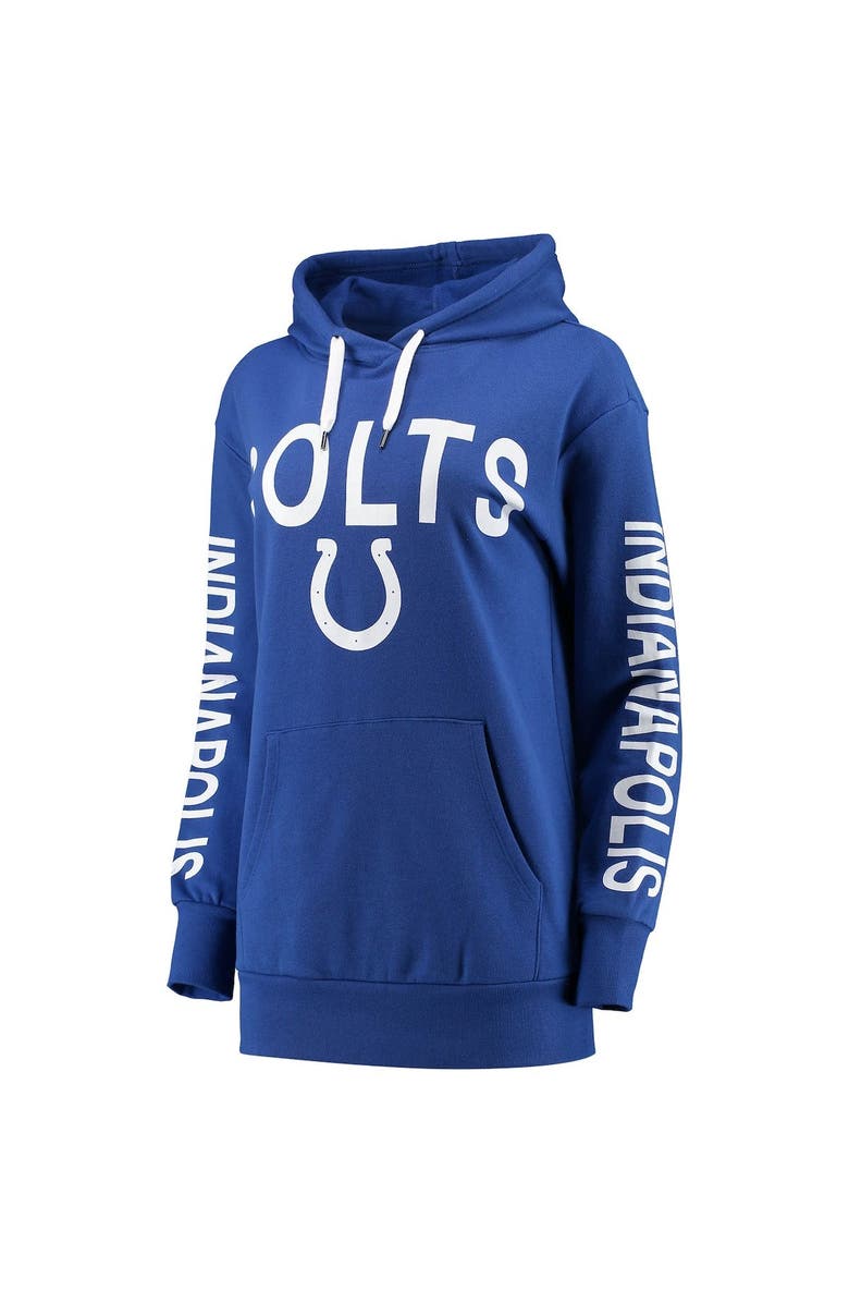 G-III 4HER BY CARL BANKS Women's G-III 4Her by Carl Banks Royal Indianapolis Colts Extra Point Pullover Hoodie, Alternate, color, 