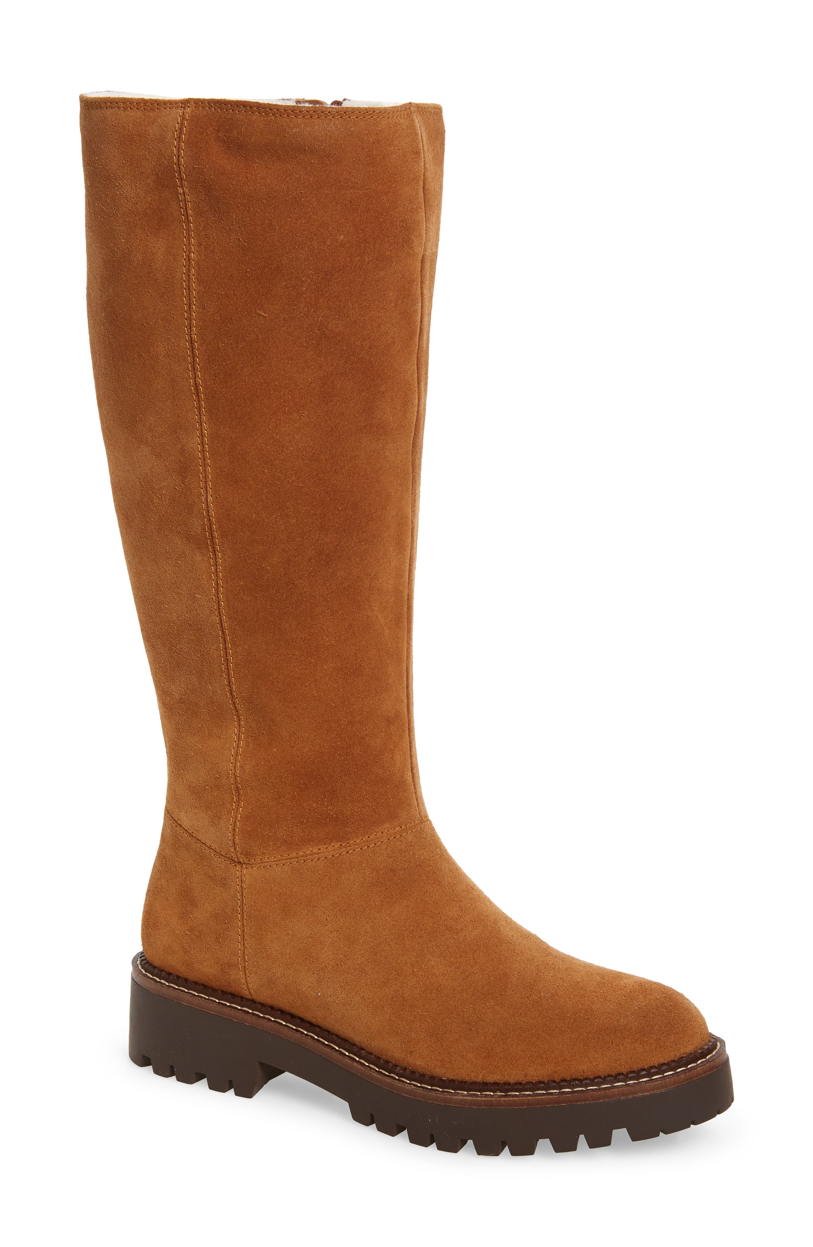 Mimmo Water Resistant Boot, Main, color, BROWN RUSSET