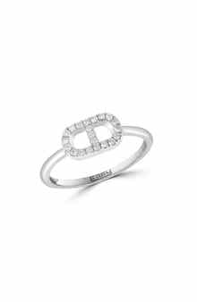 EFFY Sterling Silver Diamond Ring - 0.14 ctw