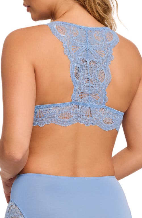 Fleur't Belle Époque Lace T-back Bralette In Bluebell