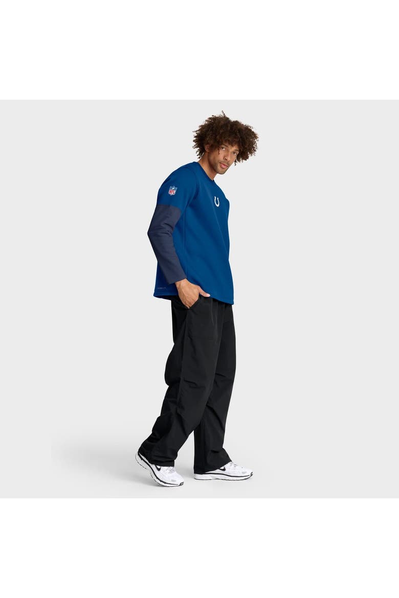 Men's Nike Royal Indianapolis Colts Sideline Coach Therma-FIT Long Sleeve T-Shirt, Alternate, color, Royal