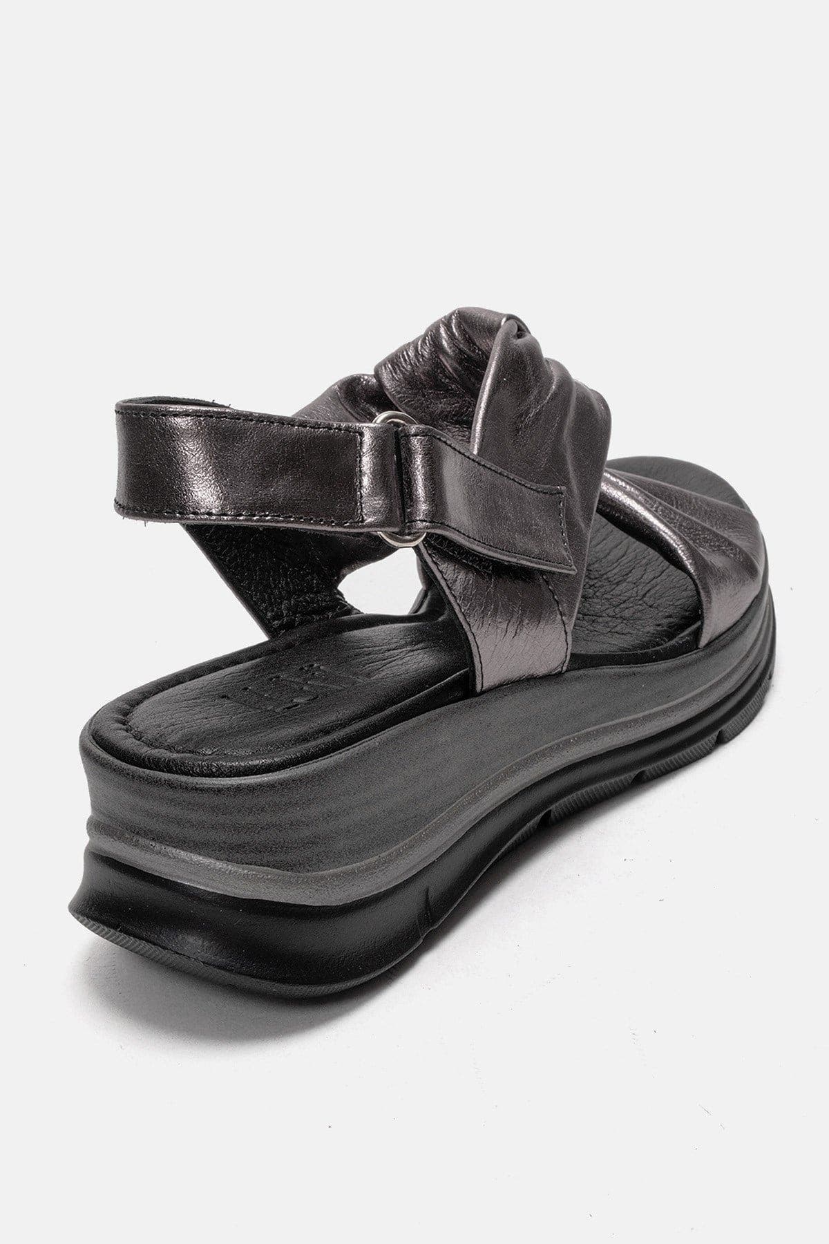 Oara Leather Sandal, Alternate, color, Platinum
