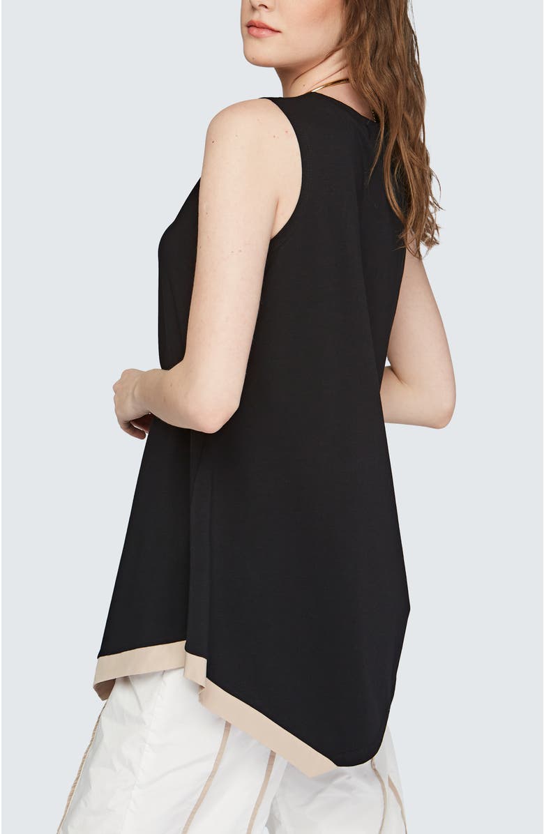 LUUKAA Harmony Cotton Jersey Top, Alternate, color, Black