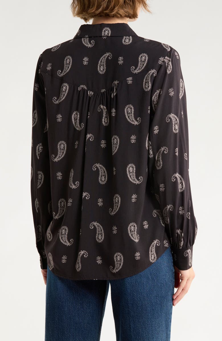 DR2 by Daniel Rainn Long Sleeve Button-Up Shirt, Alternate, color, Black