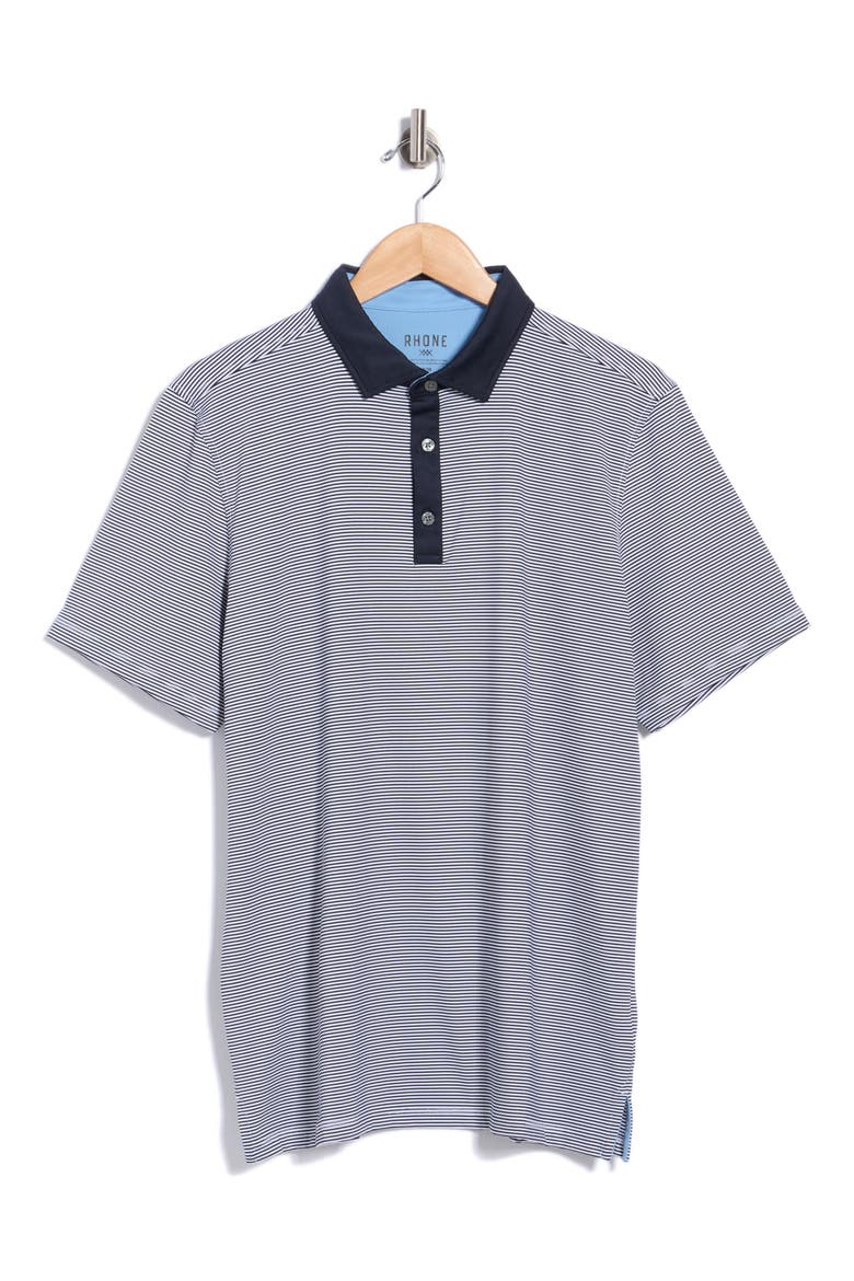 Golf Sport Performance Polo, Main, color, TRUE NAVY STRIPE