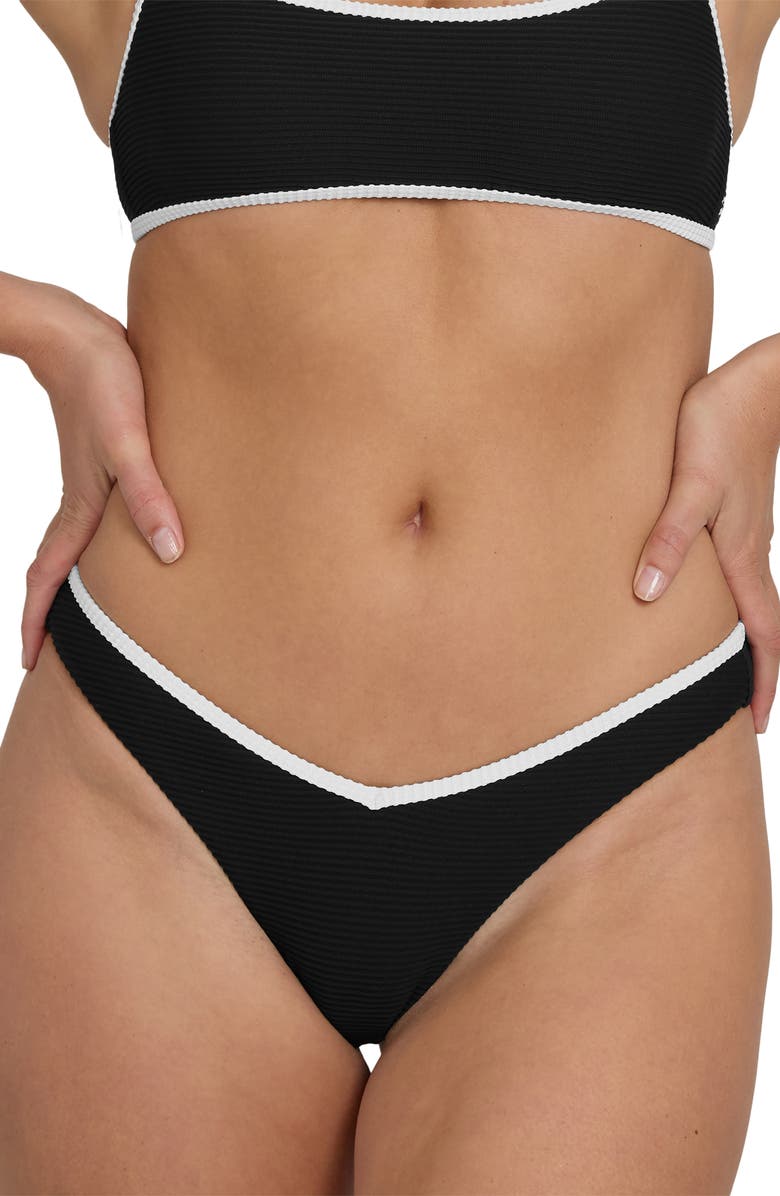 Billabong Tanlines Bound Hike Bikini Bottoms, Alternate, color, Black Pebble