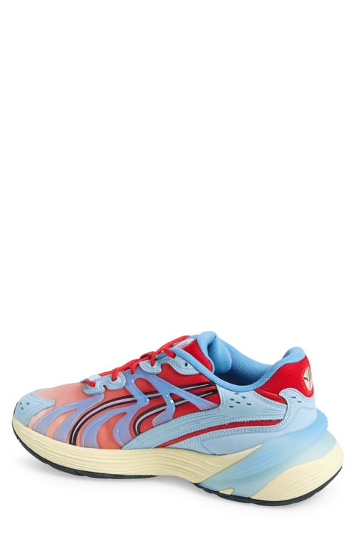 Puma Inverse Unfiltered Sneaker In Creamy Vanilla-all Time Red