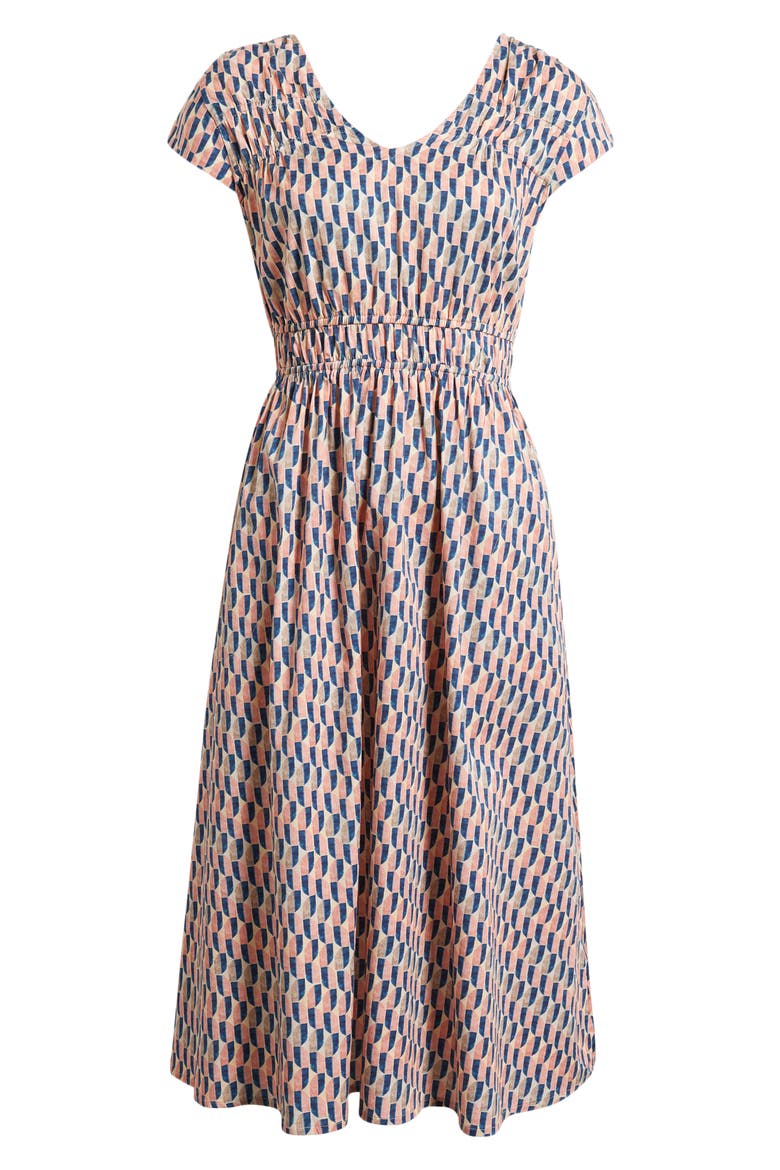 Dierdre Print Midi Dress, Alternate, color, PINK MULTI