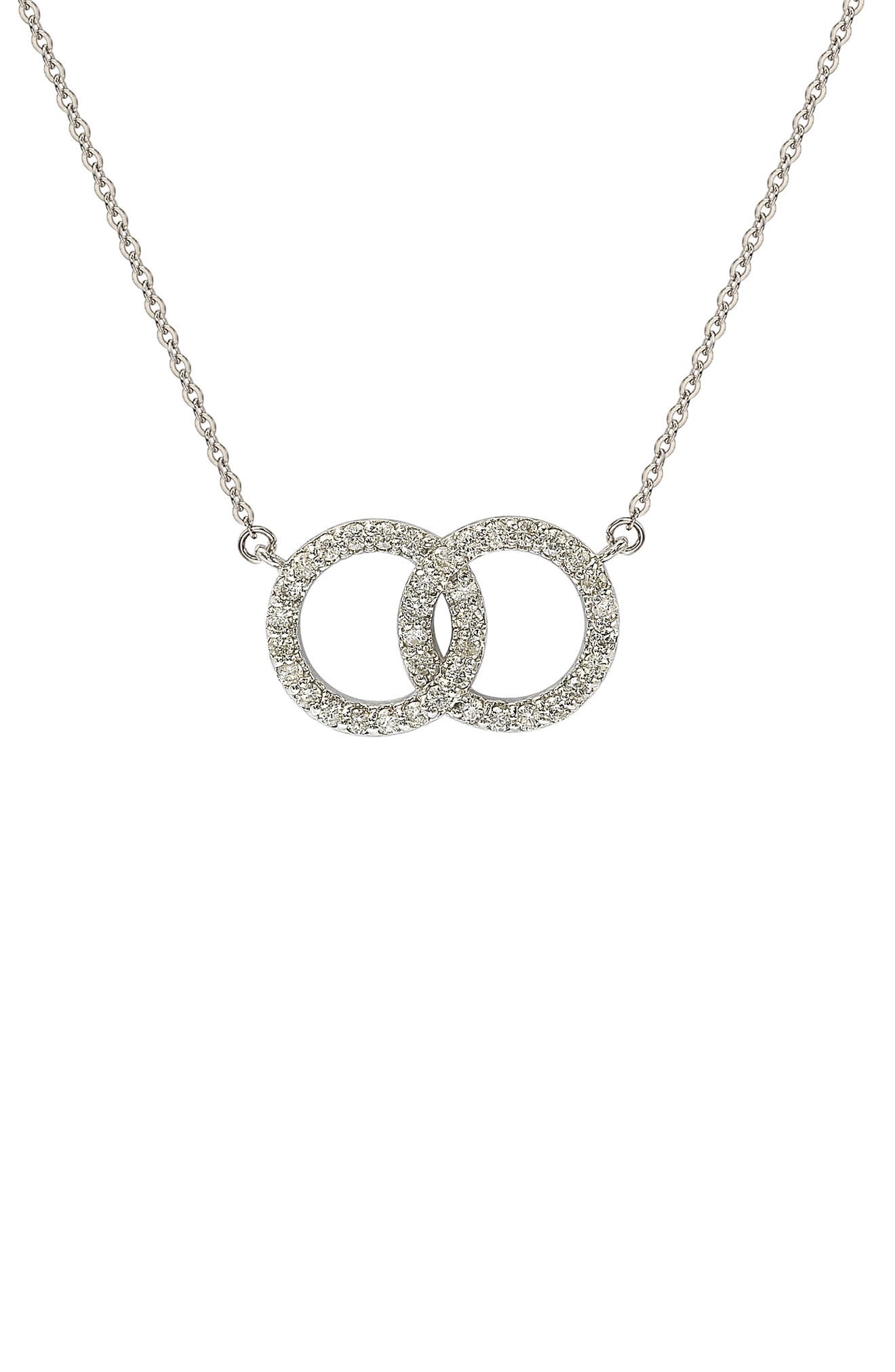 SUZY LEVIAN Diamond Love Knot Necklace (Women) | Nordstromrack