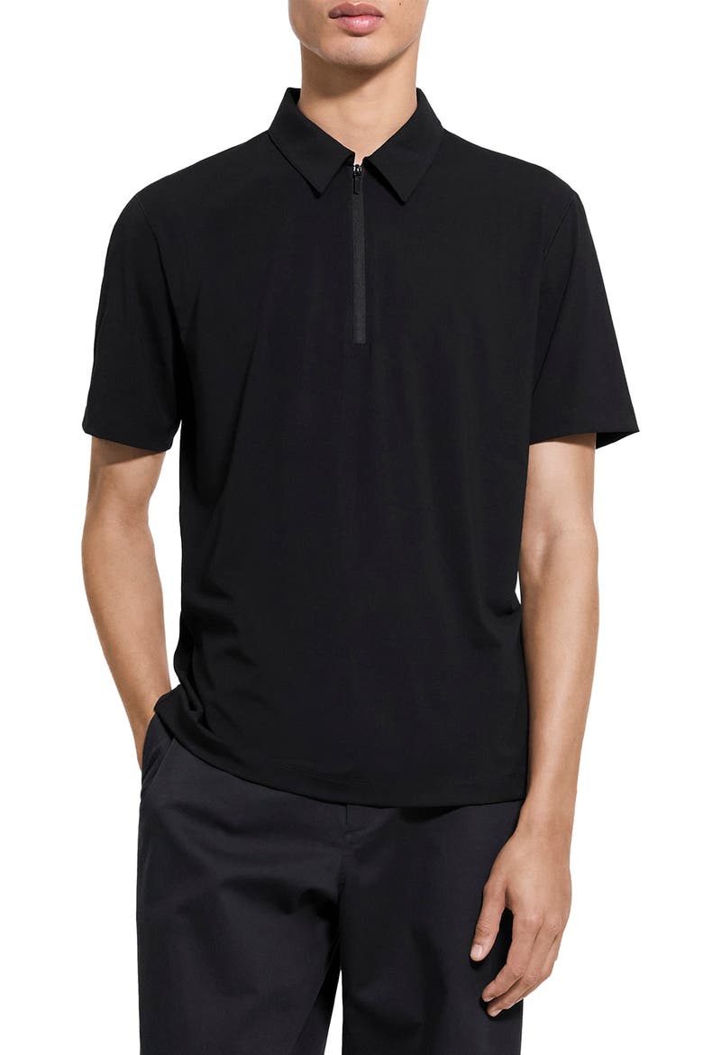 Ryder Quarter Zip Polo, Main, color, BLACK - 001